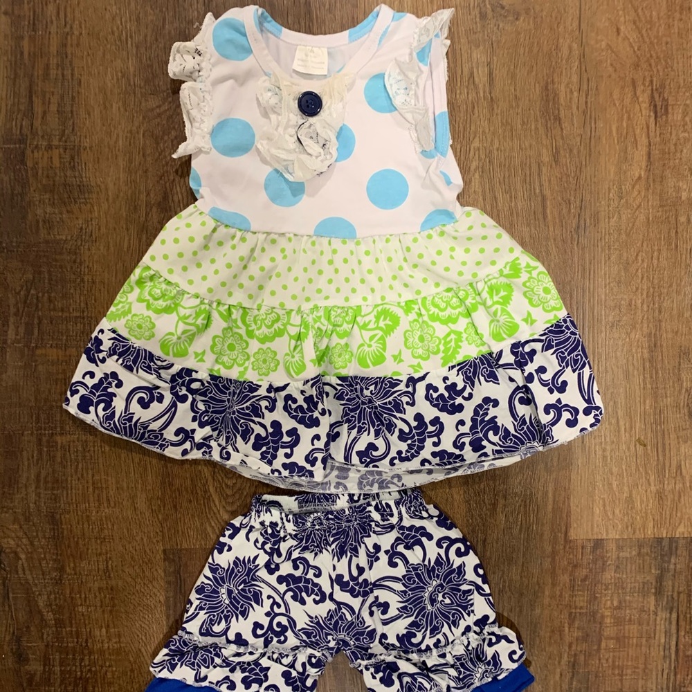 6-9 months boutique baby girl outfit